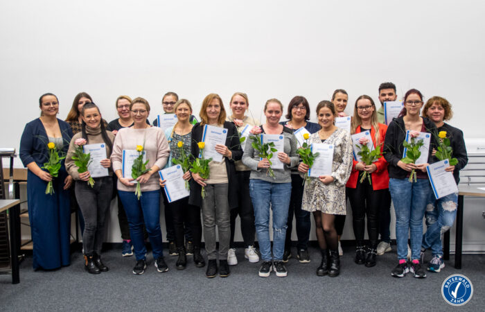 Gruppenfoto der Prüfungsteilnehmer